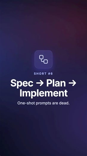 Why one-shot prompts fail (spec plan implement does this instead) #coding #programming #aitools