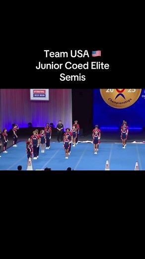 Team USA Junior Coed Elite just Hit in the ICU Worlds 2025 Semis ❤️🤍💙 #fyp #foryou #viral #trend #fypシ゚ #cheer #cheerleading #cheerleader #cheerlife #cheertok #cheerleadersoftiktok #cheerleadingworlds #cheerleaders #cheerstunts #cheerworlds #cheerleadingtiktok #cheersquad #cheerdance #allstar #allstarcheer #allstarcheerleading #stunt #partnerstunt #stunts #stunting #partnerstunts #pyramid #pyramids #baskets #usacheer #teamusa #elite #uca #nca #icuworlds #coed #coedcheer #junior