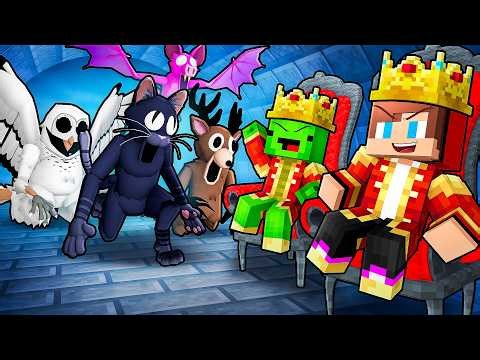 JJ and Mikey Became KINGS Of 99 NIGHTS FOREST in Minecraft - Maizen