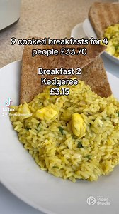 9.4K views · 92 reactions | 9 cooked breakfasts for 4 people £33.70 breakfast 2 Kedgeree £3.15 #kedgeree #fish #rice #parsley #easyrecipe #budgetmeals #fyp #mealplan | Cheekycheapchef | Facebook