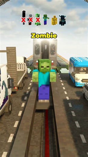 Minecraft Mobs vs Bridge Train #teardown #minecraft | BrickBreak