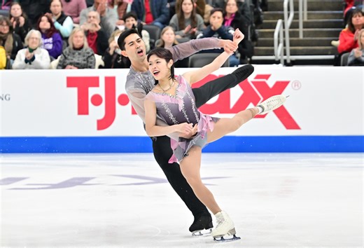 Skating Club of Boston's Emily Chan and Spencer Howe going for the gold Monday