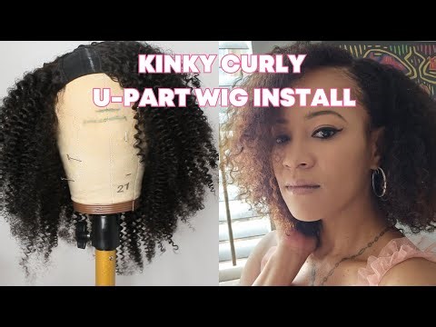 How to Install a Kinky Curly U-Part Wig!