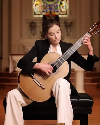Classical Guitar Videos on Instagram: "Ana Vidović in a Classical Guitar Concert at the Omni Foundation, here she is playing Partita in A minor BWV 1013 - Corrente by Johann Sebastian Bach. Trans. Valter Despalj. #anavidovic @omniconcerts @redgateguitars More info and Full Concert: https://tinyurl.com/3cy92jth #classicalgtvideos #classicalguitarist #anavidovic #classicalmusic #womanguitarist #jimredgate #omniconcerts #bach #jsbach #musicabarroca #baroquemusic #johannsebastianbach"