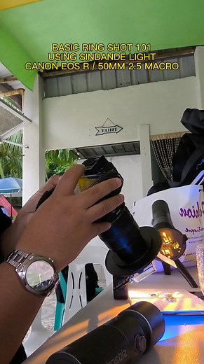 Basic Ringshot 101 using canon 50mm 2.5 Macro shoot for: Moments & Portraits light : Sindande by Ambitful shopee link available ⤵️ Canon Philippines Canon #canonphotography #tutorial #contentcreator #basic #weddingphotography | Jay Pee Labong Labrague
