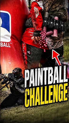 Paintball game where you see player wasting their ammos 😳 #sports