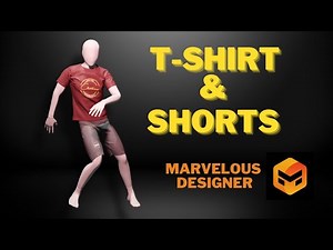 Creating T-shit and Shorts in Marvelous Designer