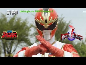 Gosei sentai dairanger vs MMPR 2 ( power rangers vs super sentai comparison video)