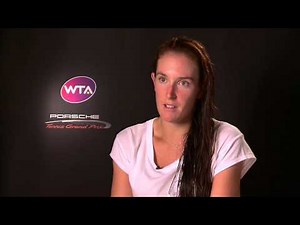 Interview Madison Brengle (USA) quarter finals - Porsche Tennis Grand Prix 2015