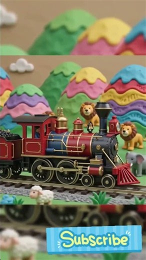 Cute Toy Train on Amazing Railway Track