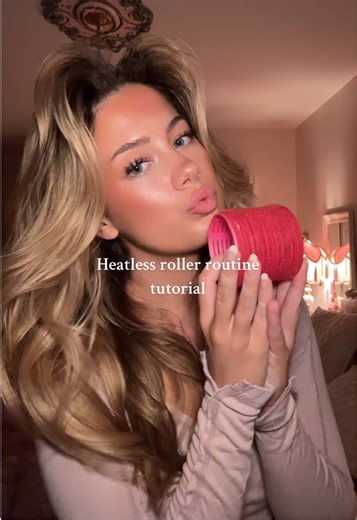 Back with another heatless roller routine showing some common mistakes I see that I used to make too! #hairtutorial #curlyhair #blowoututorial #hairtok #heatlesscurls @Pureology