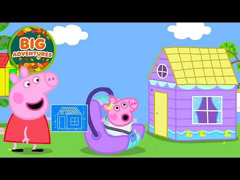 Peppa Pig BUILDS a NEW PLAYHOUSE for BABY EVIE! 🏠💛 Summer Adventure | Tales Full Episodes | 18 Mins