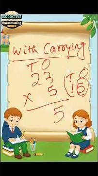 2-Digit × 1-Digit Multiplication Made Easy! | Step-by-Step with Carrying |