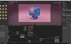 Blender卡通盒子机器人角色建模教程