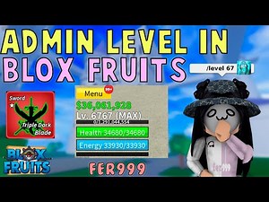 Using ADMIN Levels in Blox Fruits