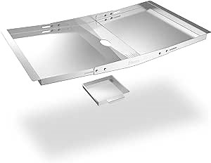 Pikorce Grease Tray for Gas Grill, Adjustable Stainless Steel Grease Tray Set, Outdoor Grill Replacement Parts 24'' - 30'' for NEXGRILL, Dyna Glo, BHG, Kenmore, Uniflame, Backyard, Expert and More