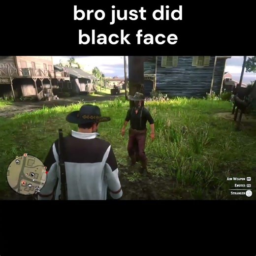 Man just did Black face