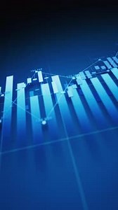 Statistical graph with business finance concept