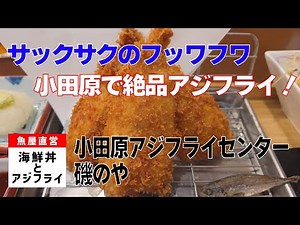 美味しいアジフライが食べたい第3弾！小田原駅すぐ近くの【小田原アジフライセンター磯のや】さんでフワッサクッ絶品アジフライをいただきました！