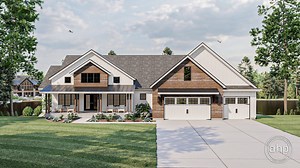 Modern Farmhouse Ranch Plan w/Bonus Room | Cedar Hill