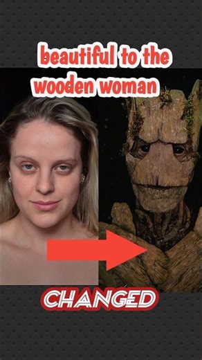 THIS ISN'T CGI! It's ME as GROOT! (Realistic SFX Makeup) #makeuptransformation #faceart #groot