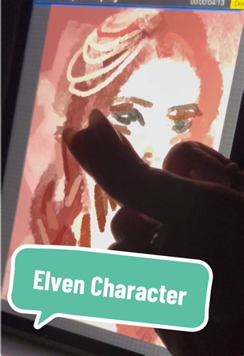 Elven Character Art in Procreate