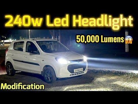 Best LED for car | How to install LED light in car | | Night Test 😱Massive Visibility Upgrade