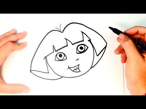 Cómo dibujar a Dora La Exploradora paso a paso | Dibujo fácil de Dora La Exploradora