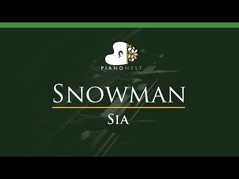 Sia - Snowman - LOWER Key (Piano Karaoke / Sing Along)