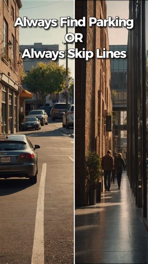 Always Find Parking or Always Skip Lines? #aorb #wouldyourather #coffee