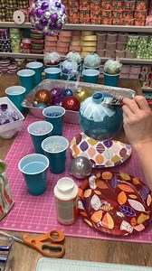 130K views · 2K reactions | Making Christmas ornaments using cut glass and ModPodge! Several of you have asked for this tutorial and the technique I used to make these gorgeous ornaments! Happy Christmas Crafting everyone!  | Craftymacs LLC | Facebook