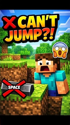 Minecraft But I Can’t Jump… 😱 No Mods! #shorts #minecraft