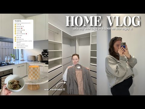 HOME VLOG 🏡 new wardrobes (finally!!!), decluttering, organising + unpacking from our trip