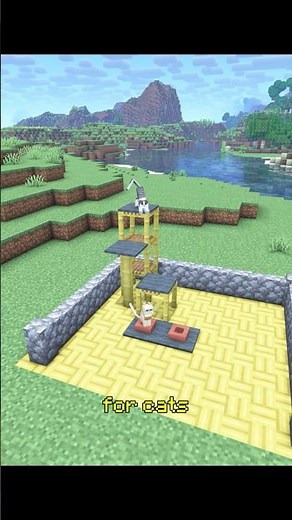 How to build a cozy cat corner in Minecraft 3D build guides and downloads in bio 🔗#minecraft