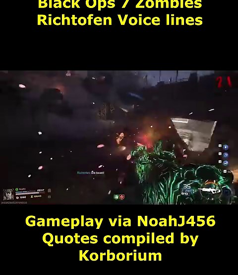 Black Ops 7 Zombies ALL Richtofen Dialogue/Quotes Gameplay Showcase! BO7 Zombies Ashes of the Damned