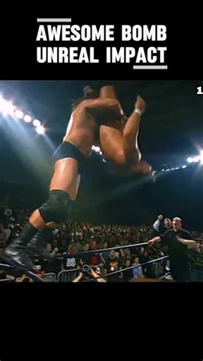 Awesome Bomb, but they get increasingly better 😳 #wwe #mikeawesome #powerbomb