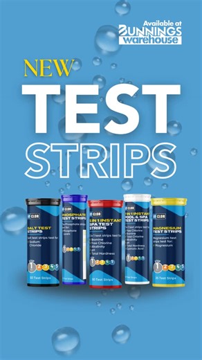 HY-CLOR on Instagram: "🌊 Master your water chemistry with Hy-Clor's complete testing range! From essential 5-in-1 Spa Strips to Magnesium testers—everything you need for crystal clear water. Pair with the NEW Hy-Clor Water Test App for instant expert advice! Available now at @bunnings #TestStrips #HyClor #Spa #PoolCare #HyclorLoving"