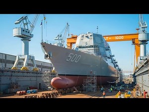 Inside the 15,000-Ton Stealth Warship Factory – How the USS Zumwalt Destroyer Is Built