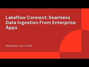Lakeflow Connect: Seamless Data Ingestion From Enterprise Apps