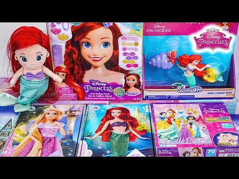 Unboxing Ariel Toys and Disney Princess Toy Collection | Disney Ariel Styling Head Playset Review