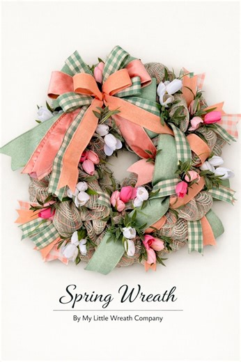Spring Tulip Seaonal Wreath - Etsy Canada