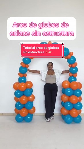 Tutorial de arco de globos sin estructura 🎈😳. #arcoconglobos #arcodeglobos🎈 #arcodeglobosorganicos