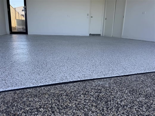 Transforming this old, dull and dirty garage! 🏭✨ We used our premium 5-layer epoxy system, which includes: 🔹 Grinding 🔹 Patching cracks & repairing damage 🔹 Prime coat 🔹 Base coat full broadcast flakes 🔹 Clear / Top coat If you have an area you’re wanting to transform, inbox us or call 📞 0430078630 to get your FREE quote today! 💬🏆 #epoxy #melbourne #garage #painting #flakes