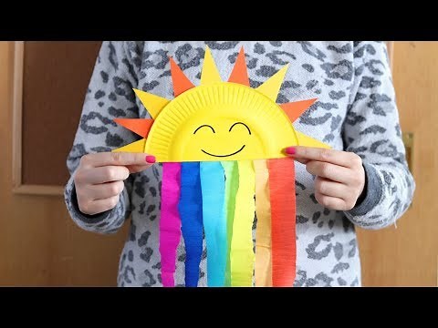 Paper Plate Rainbow Craft for Kids