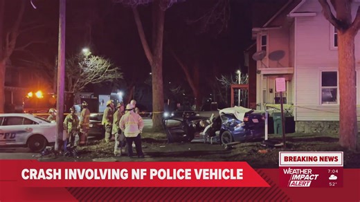 Crash involving police vehicle in Niagara Falls