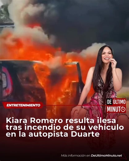 De Último Minuto on Instagram: "Un vehículo se incendió la tarde del domingo 11 de enero mientras transitaba por la Autopista Duarte, en dirección Santo Domingo–Santiago, sin que se registraran víctimas humanas. El incidente ocurrió alrededor de las 4:00 de la tarde, cuando el automóvil, conducido por Kiara Romero, comenzó a emitir una gran cantidad de humo y un fuerte olor a quemado mientras se encontraba en movimiento, lo que alertó de inmediato a la conductora. Gracias a su rápida reacción, 