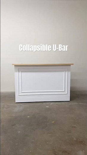 Collapsible U-Bar Setup in Seconds | Mobile Bar for Events