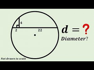 Unveiling the Diameter: Chord Intersection Challenge #geometry #maths
