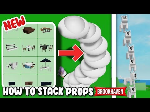 **NEW** HOW TO STACK PROPS IN BROOKHAVEN 🏡RP ROBLOX 😧🤯