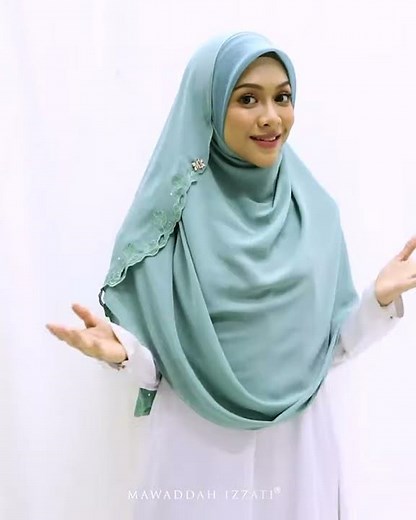 Tutorial : Shawl Labuh (SALOMA) by Mawaddah Izzati